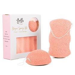 Konjac Gentle Exfoliating Sponge Set - Pink