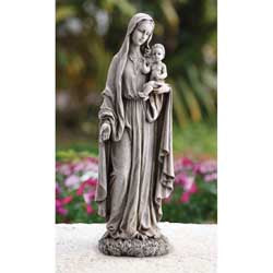 23" Our Lady Of Grace and Baby Jesus Garden Statue