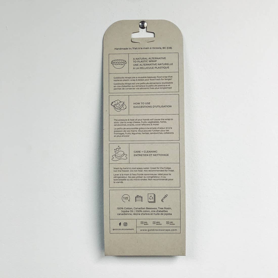 Bears Food Wrap Single Extra Large