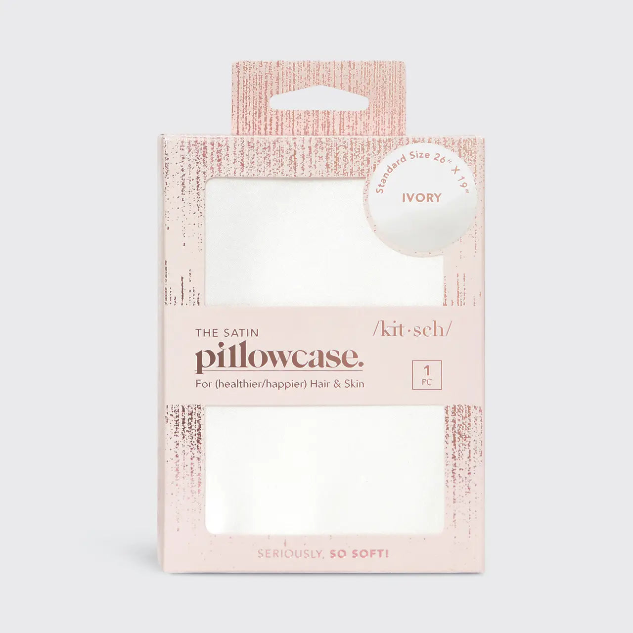 Holiday Satin Pillowcase - Ivory