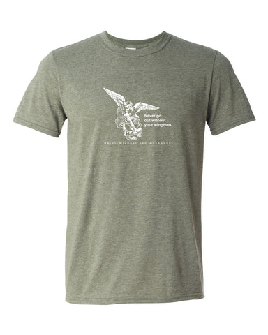 Never Go Without Your Wingman - St. Michael the Archangel T Shirt