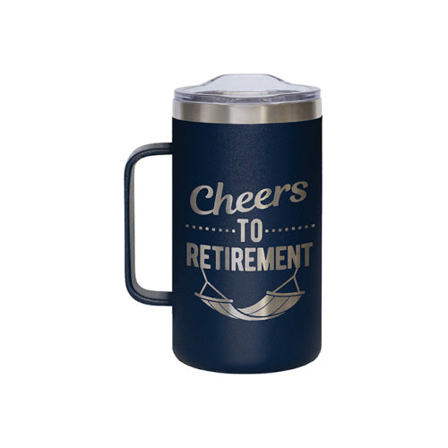 24 oz Tumbler with Handle - Retirement