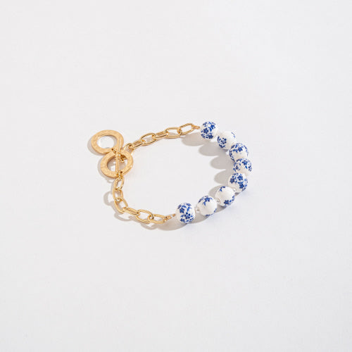 Celeste Flower Bead Bracelet
