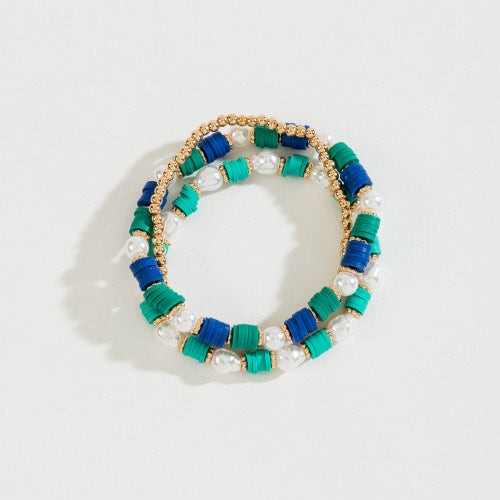 BEAD & PEARL STRETCH BR