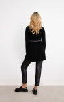 UNDERLINE TURTLE NECK TRAPEZE TUNIC, LONG SLEEVE