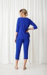 SLANT KEYHOLE TOP, 3/4 SLEEVE