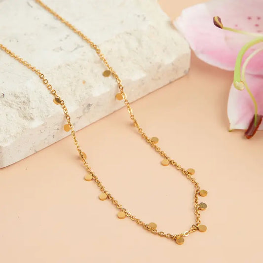 Narelle 16” Disc Chain Necklace