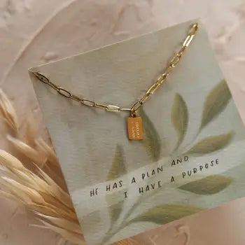 Hope + Future Mini Tag Necklace