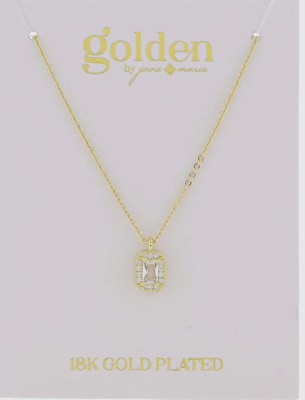 Birthstone Necklace- 18K