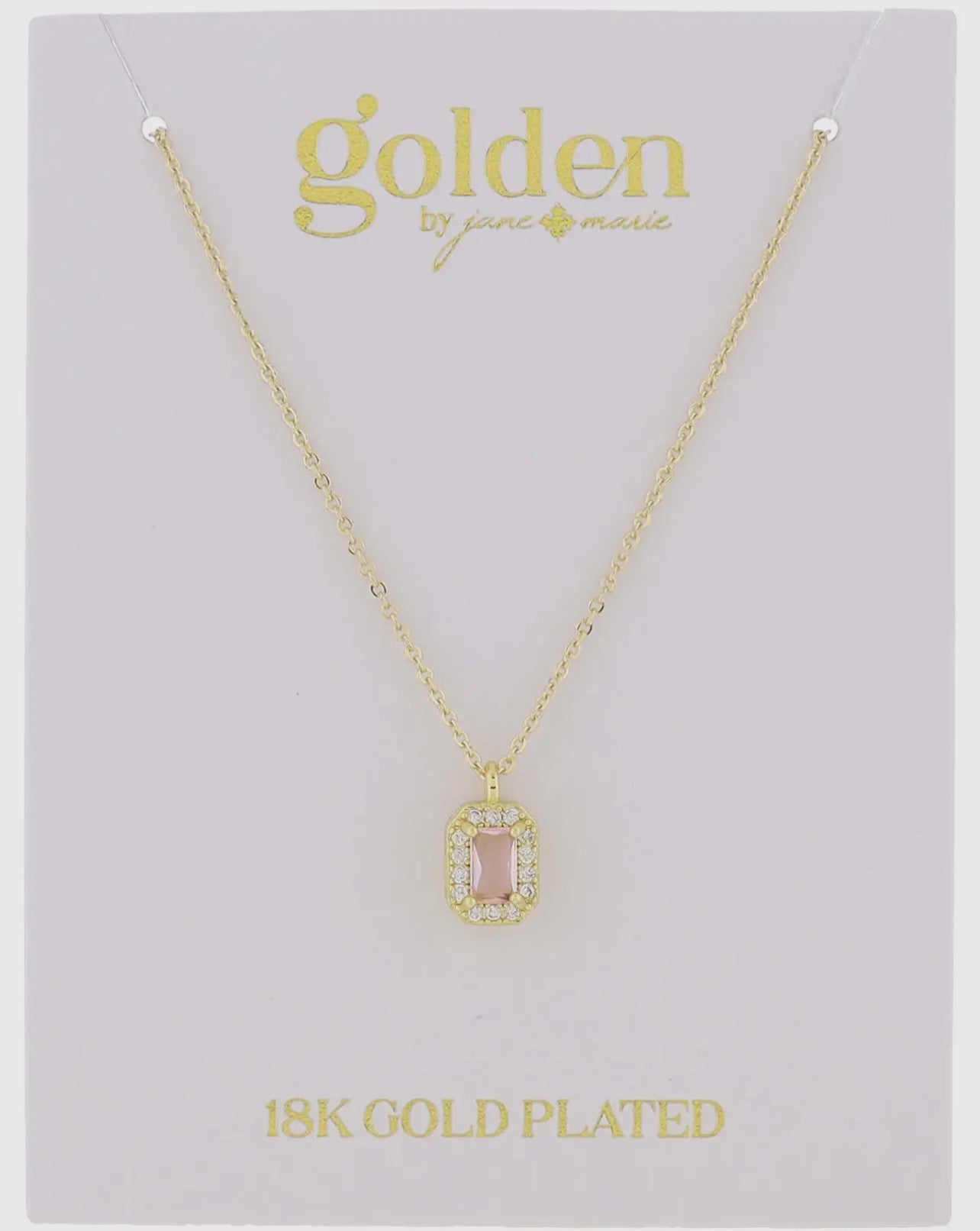 Birthstone Necklace- 18K