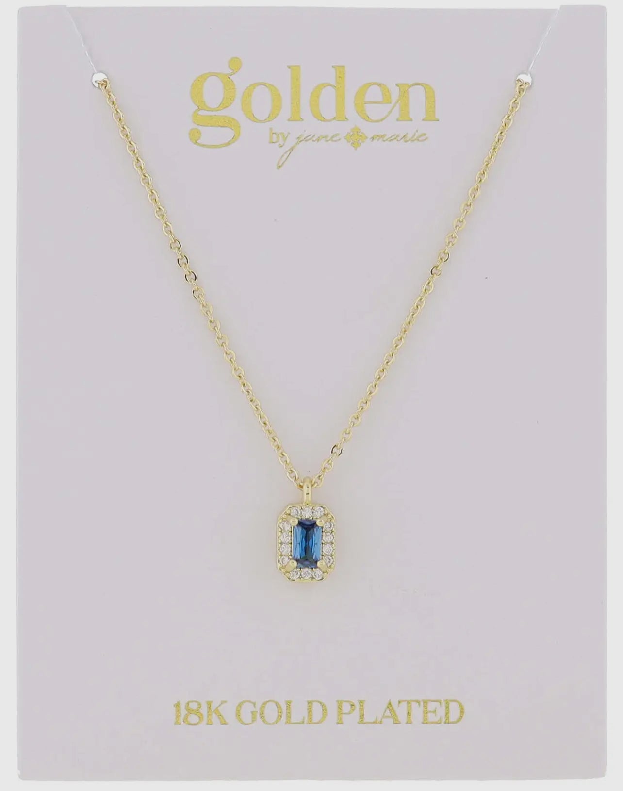 Birthstone Necklace- 18K