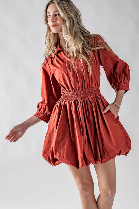 Pomegranate Mini Dress