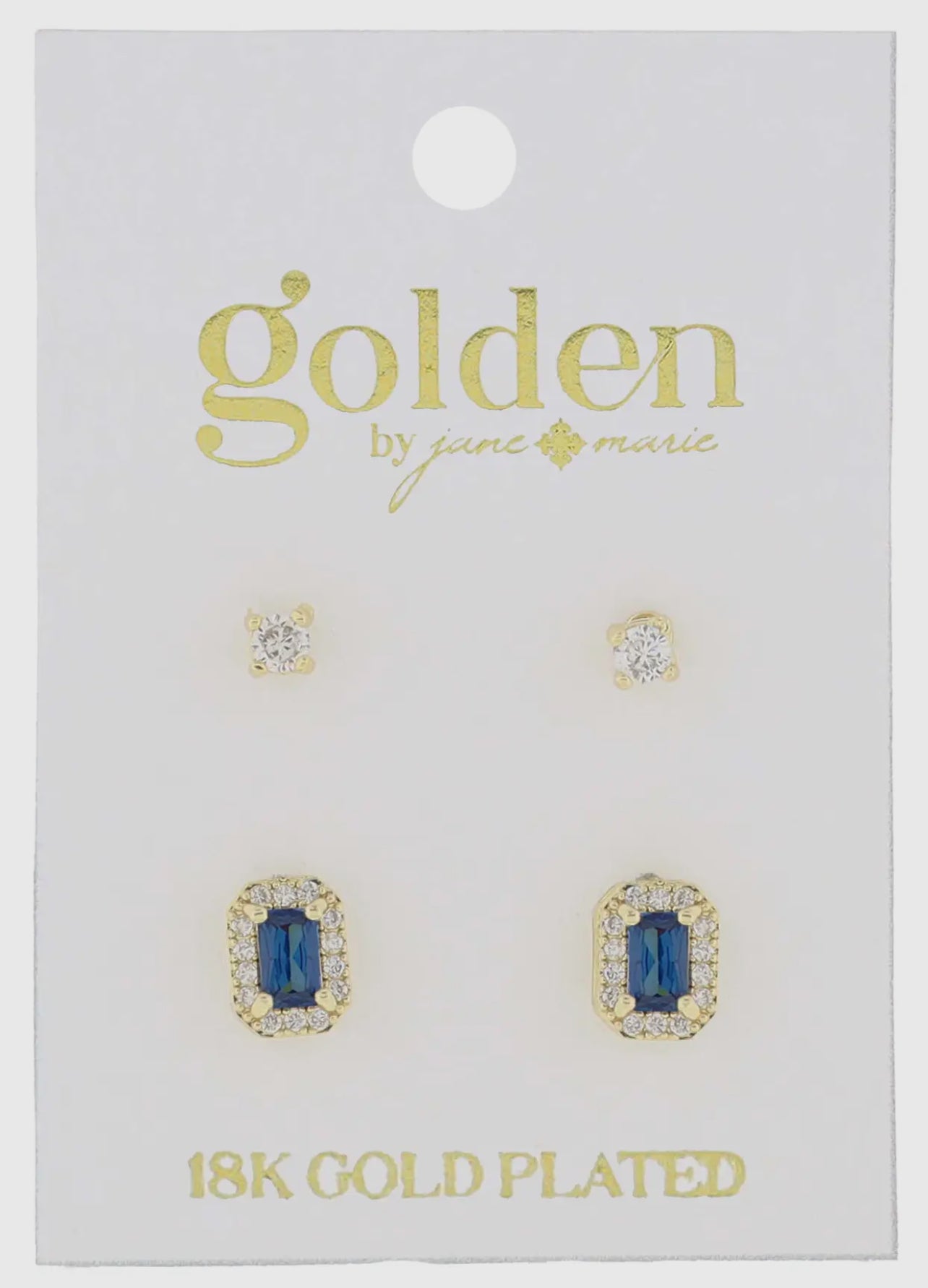 Birthstone Earring Set- 18K