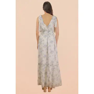 Misty Blue Midi Dress