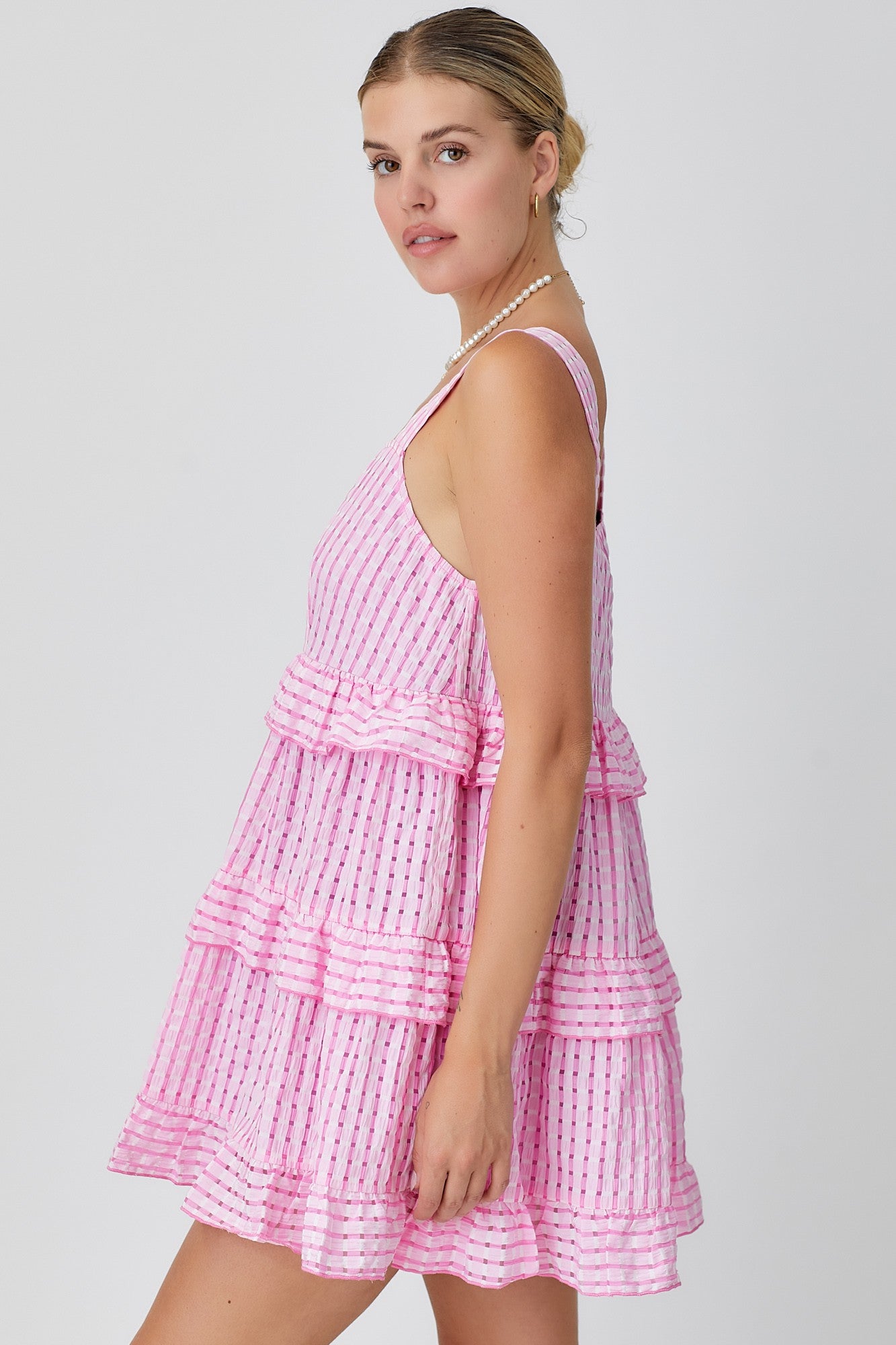 Pink Tulip Mini Dress