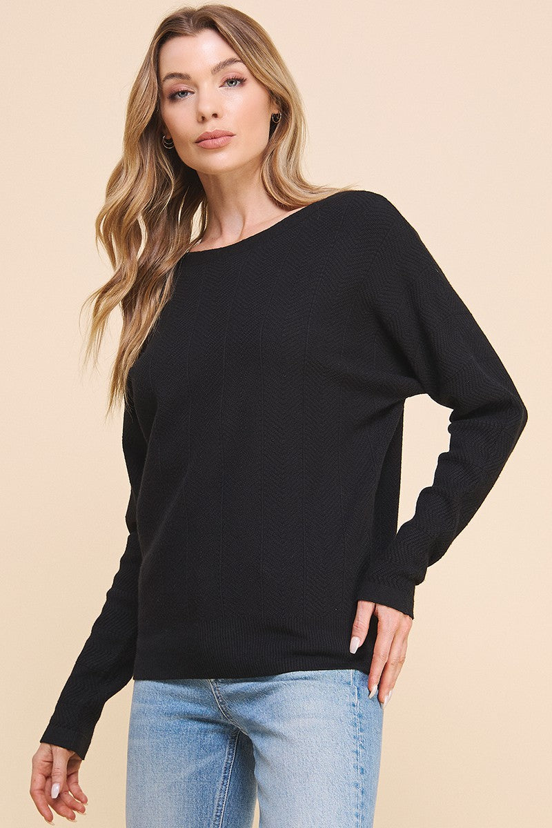 Black Dolman Sweater