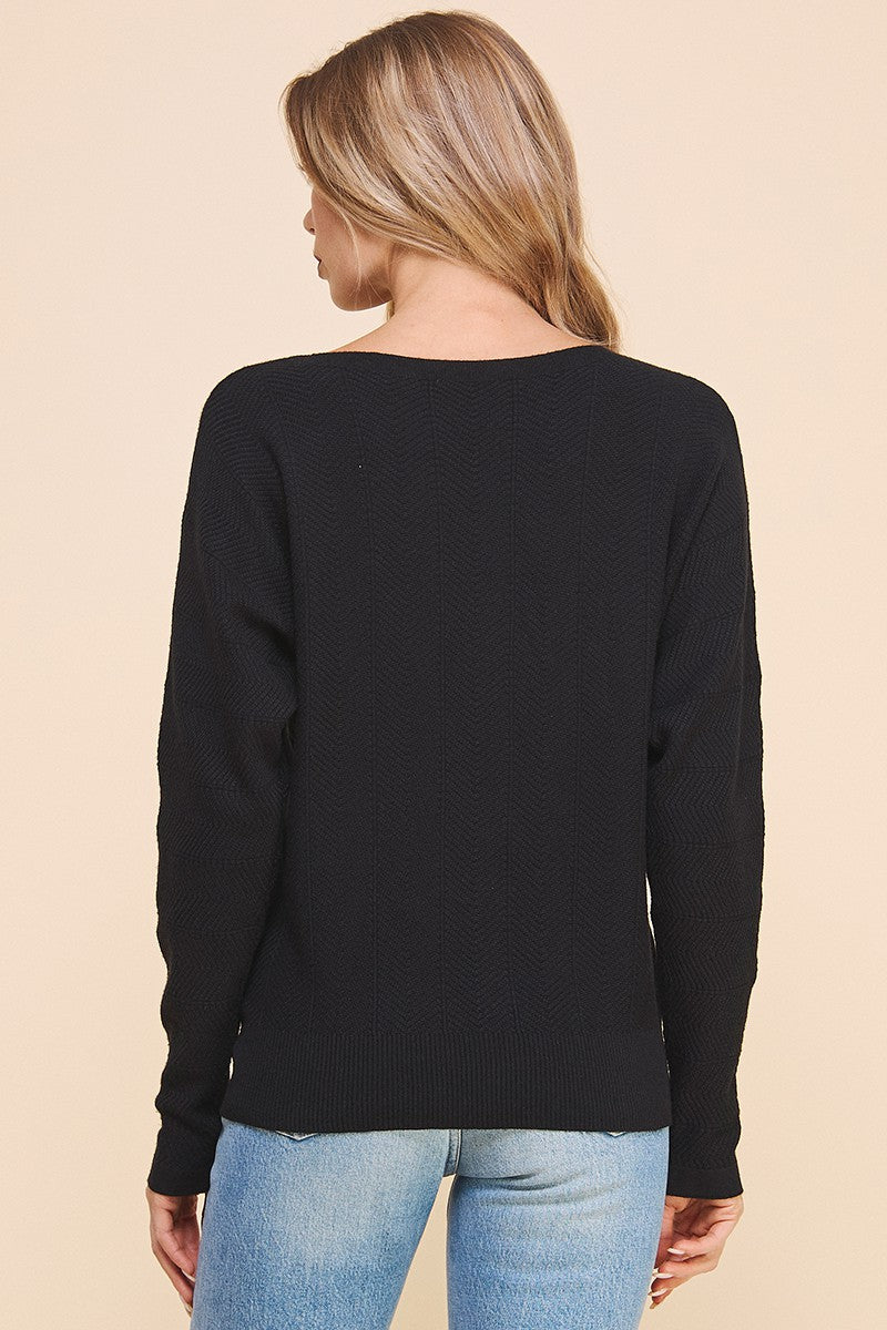 Black Dolman Sweater