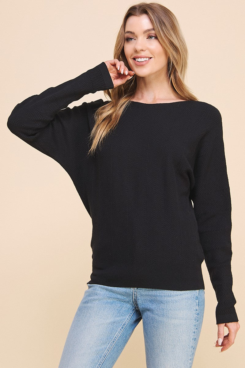 Black Dolman Sweater