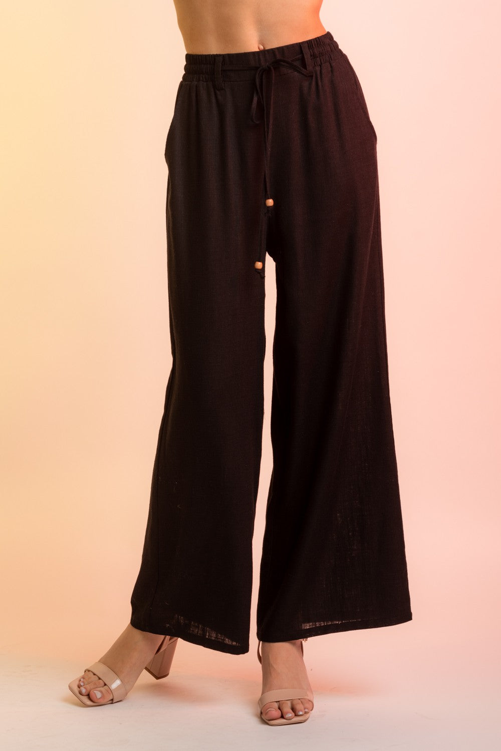 Obsidian Linen Pants