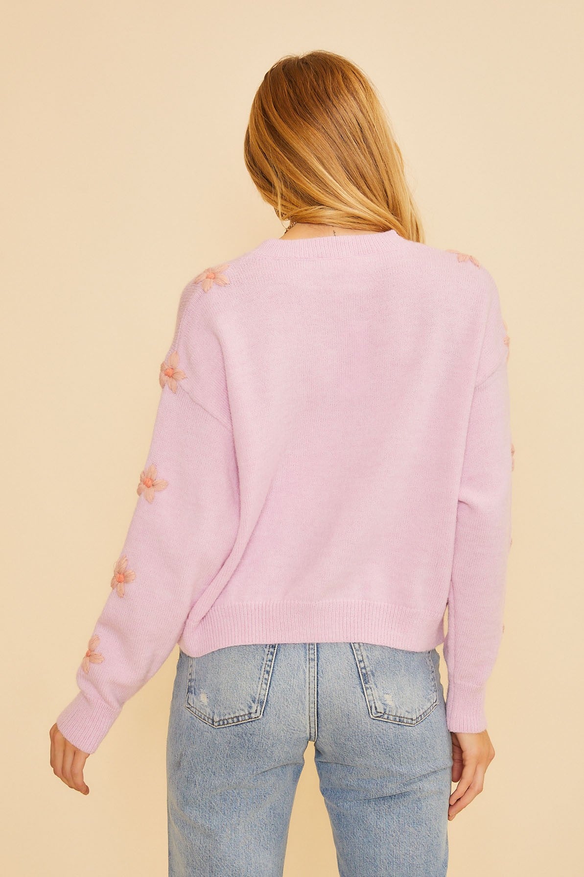 Lilac Daisy Sweater