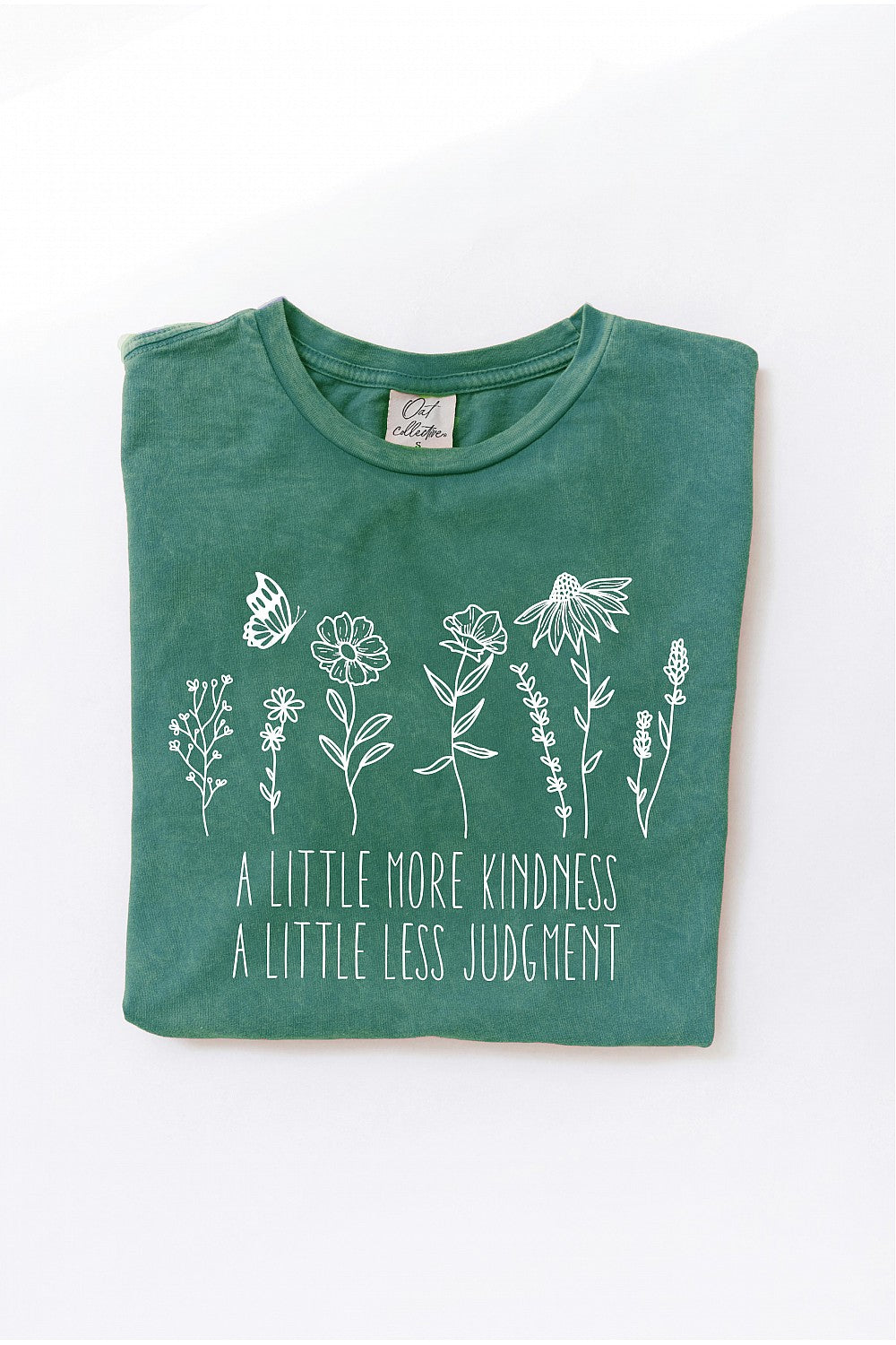 A LITTLE MORE KINDNESS MINERAL GRAPHIC TOP