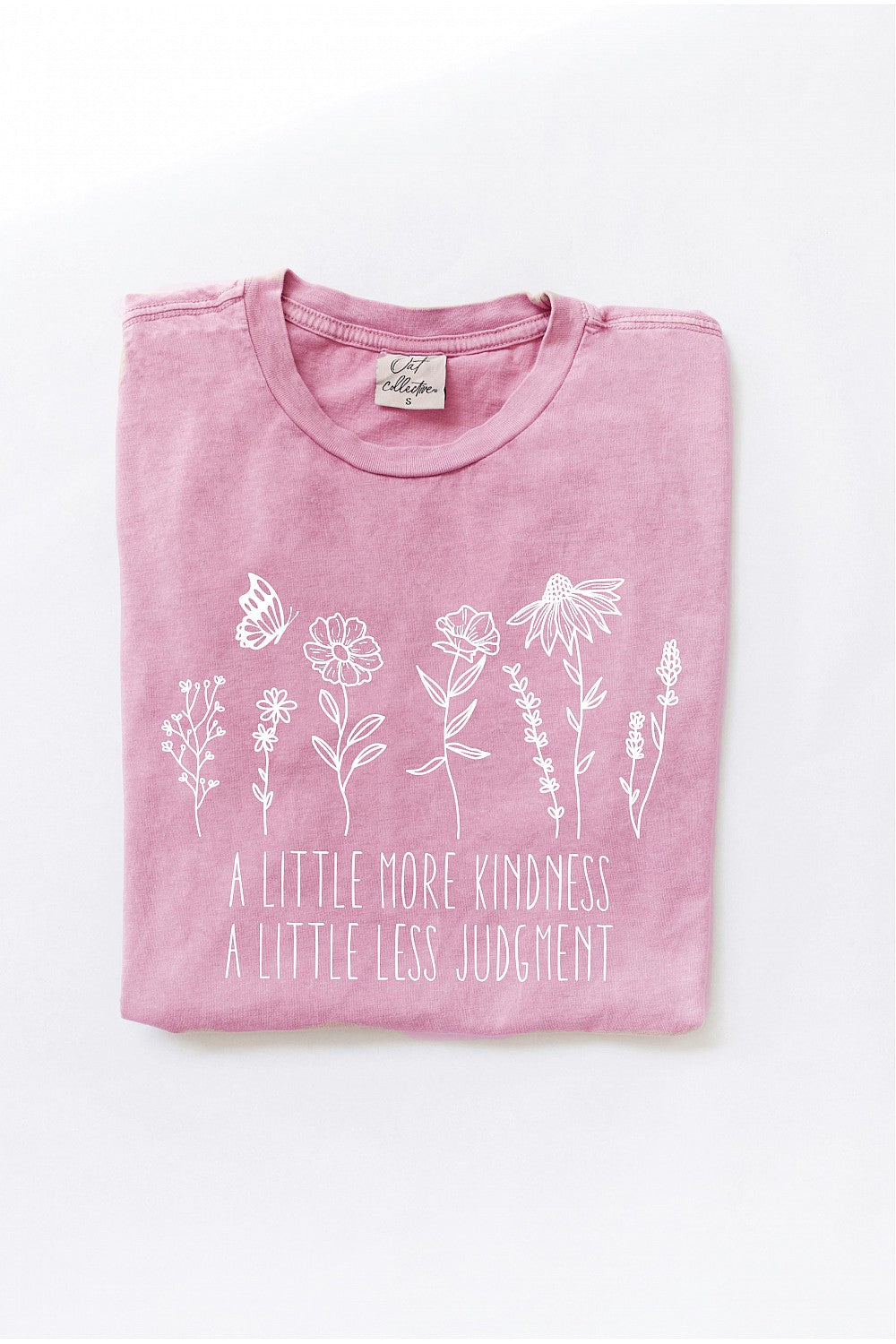 A LITTLE MORE KINDNESS MINERAL GRAPHIC TOP