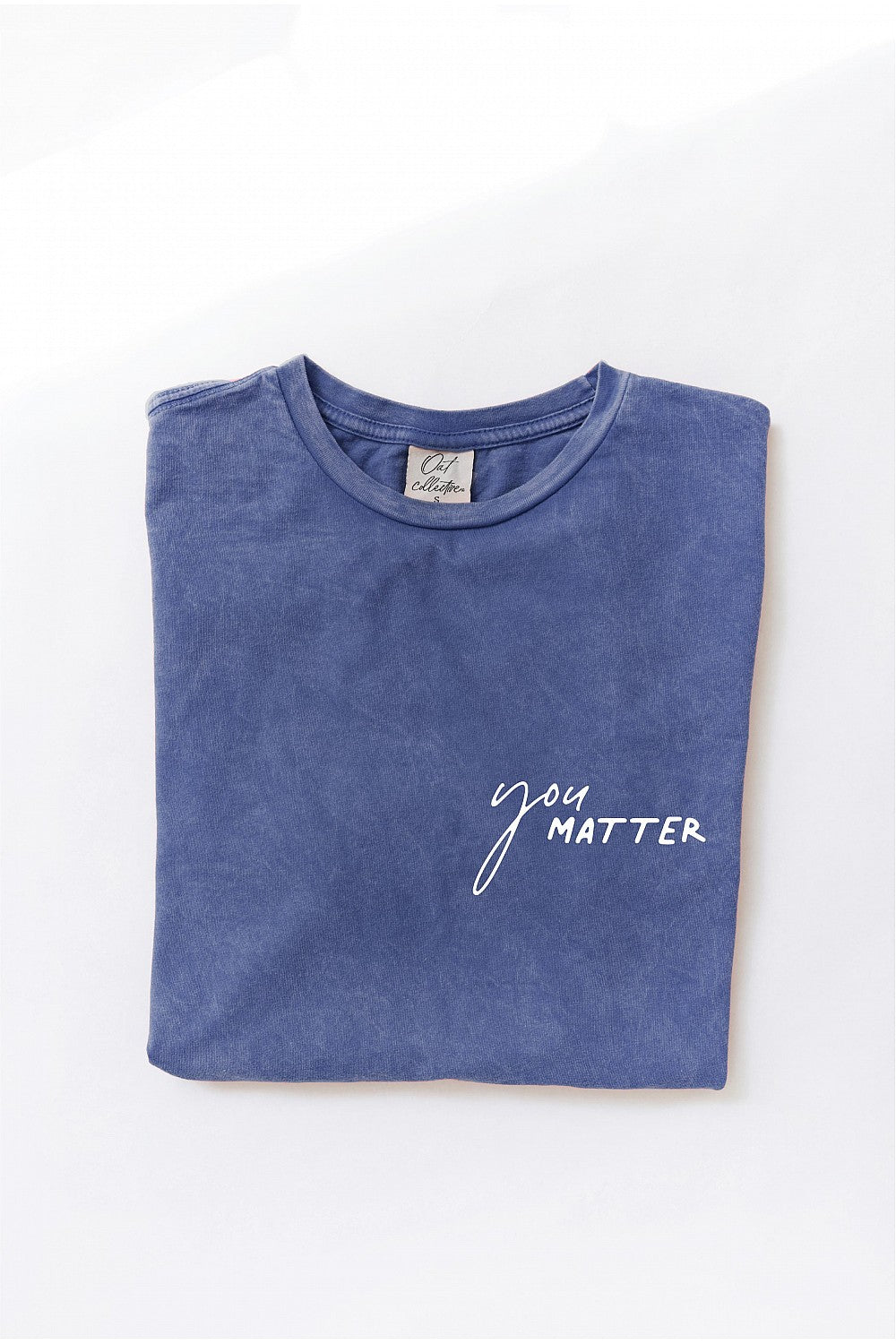 You Matter -Denim Blue Graphic Tee