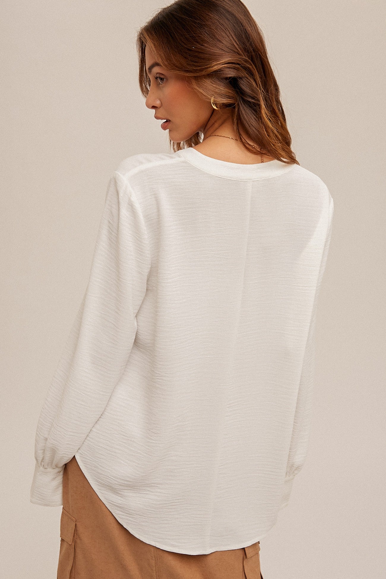 Vanilla Rumpled Blouse