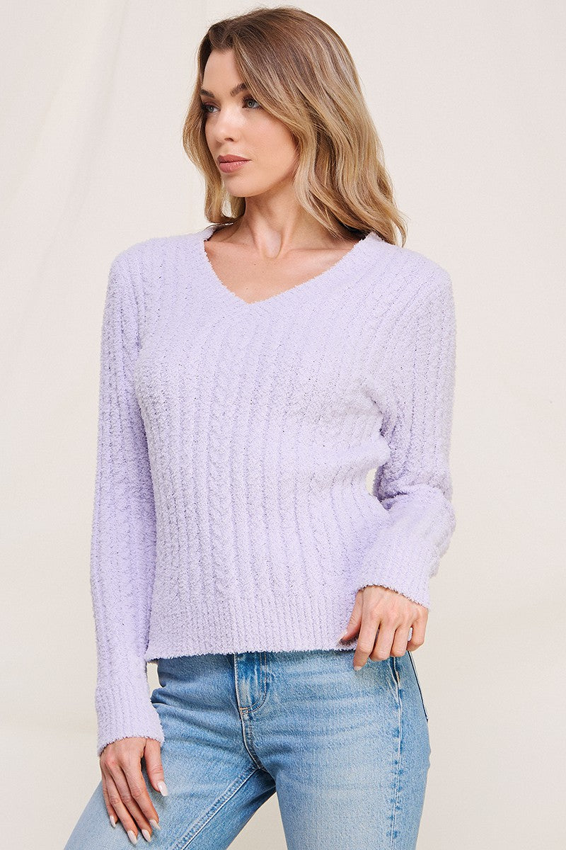 Pale Lilac Cloud Sweater