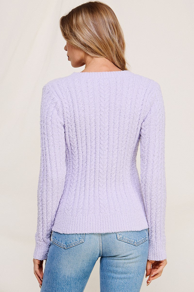 Pale Lilac Cloud Sweater