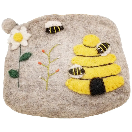 Wool Bee Bag - Handmade
