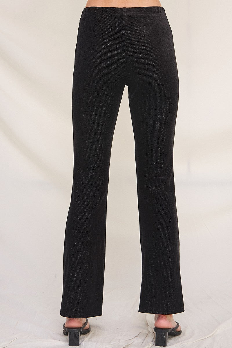 Velvet Bootleg Pants