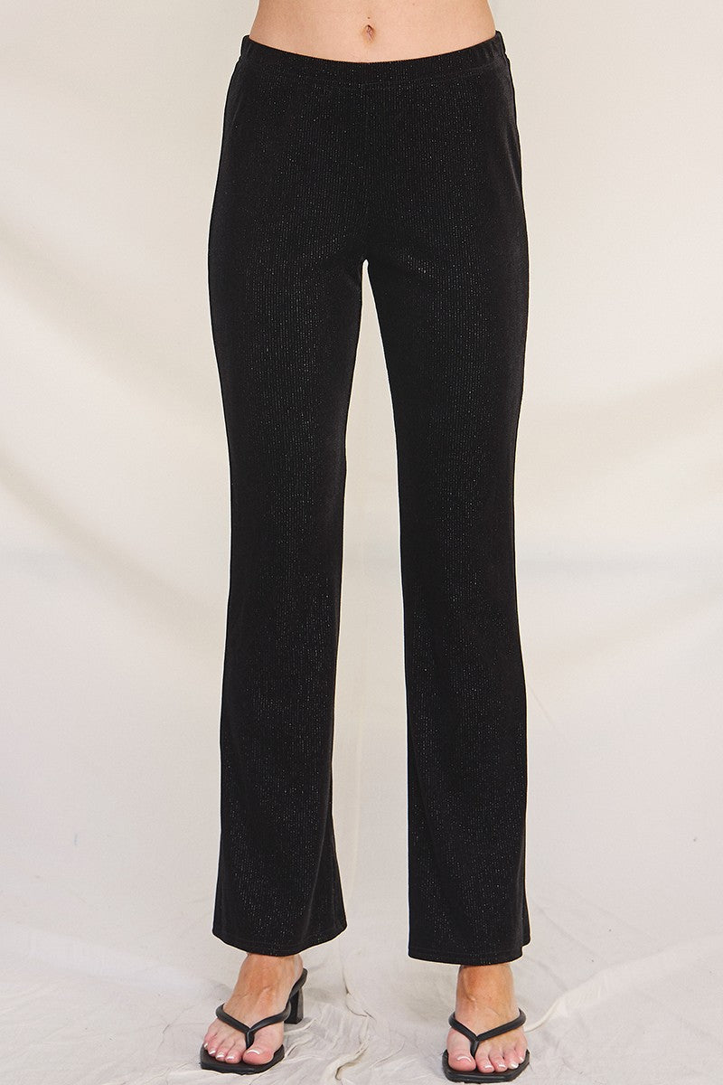 Velvet Bootleg Pants