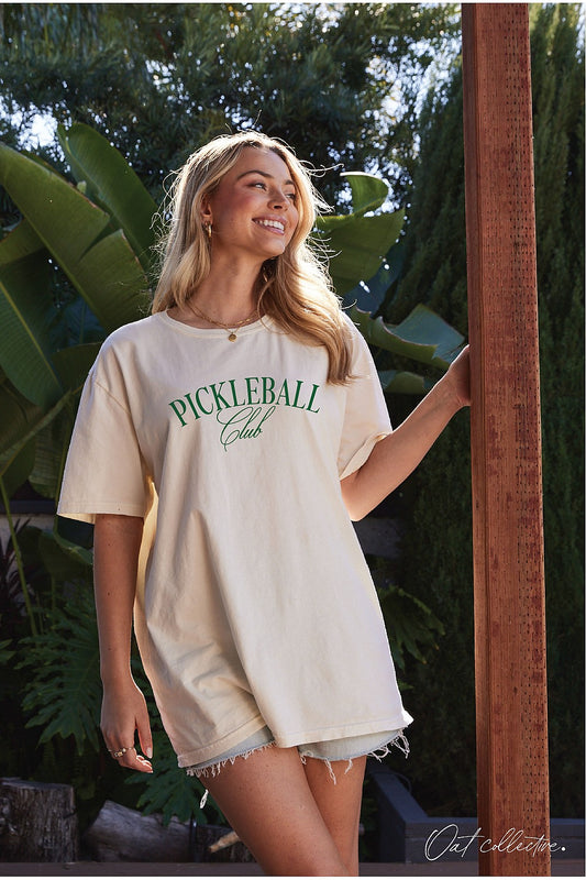 Pickleball Club- Oversized Tee