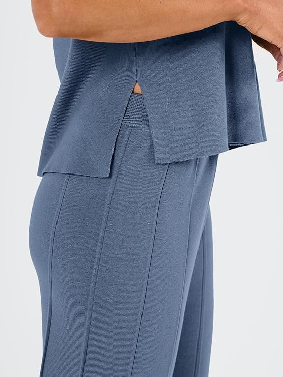 Dusty Blue Soft Knit Set
