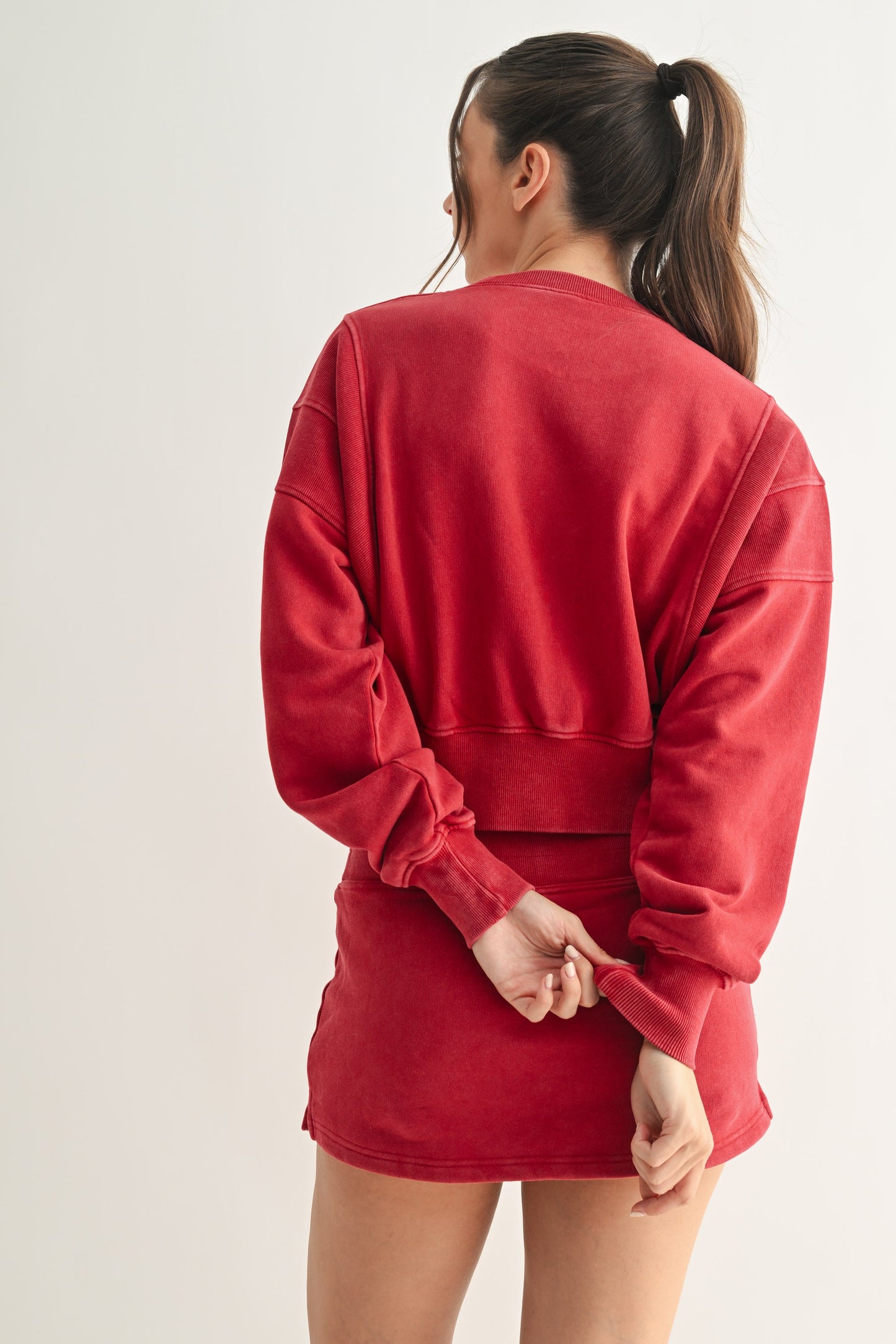 Garnet Mineral Washed Sweatshirt