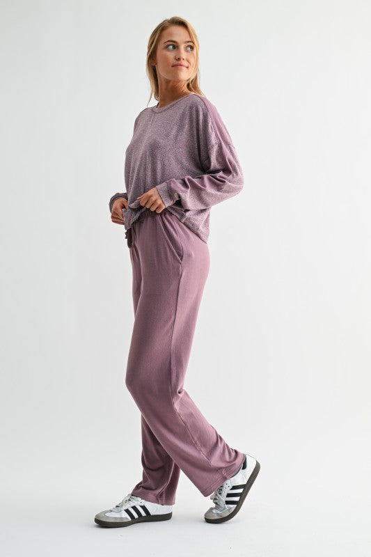 Dark Plum Hacci Lounge Set