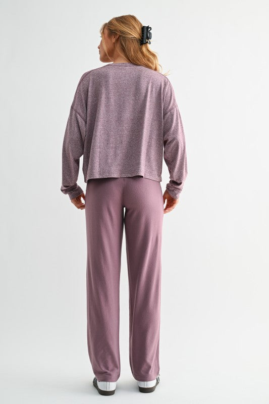 Dark Plum Hacci Lounge Set