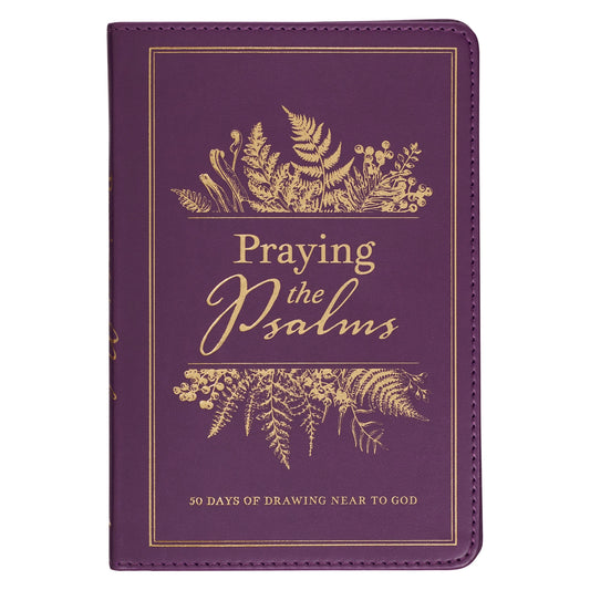 Praying the Psalms Purple Faux Leather Prayer Book