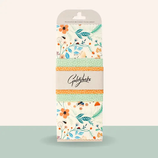 Pollinators Beeswax Food Wraps Set of 3