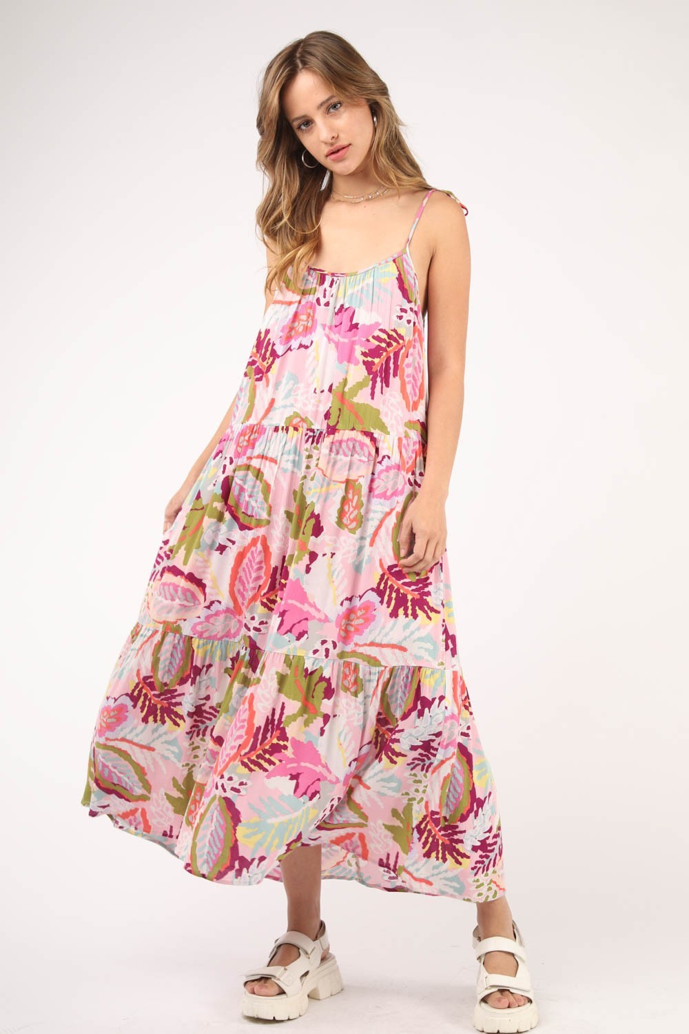 Tropical Pink Forest Dress