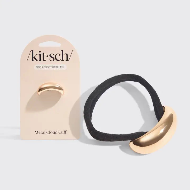Gold Metal Cloud Cuff - Large