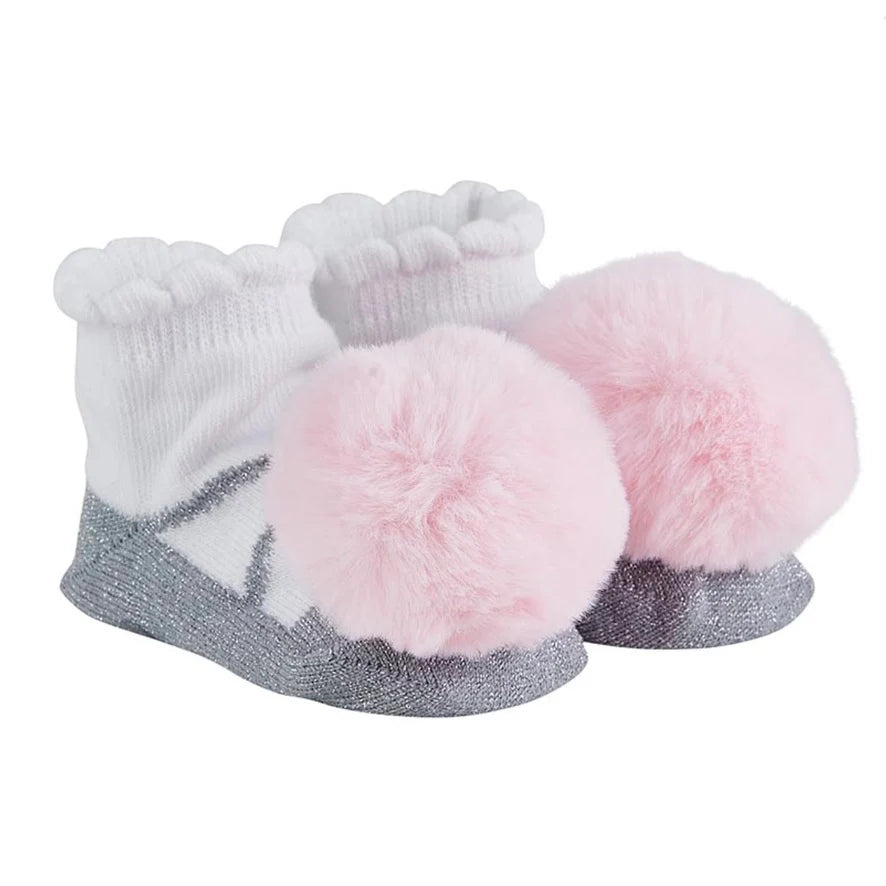 Fur Pom Socks