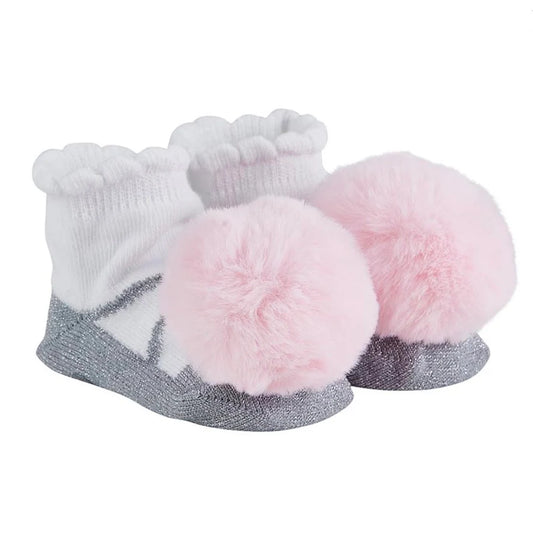 Fur Pom Socks
