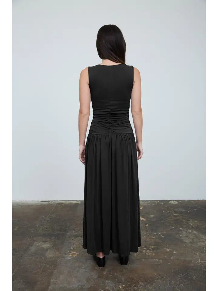 Black Bodice Maxi Dress