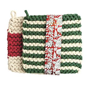 Stripe Set Pot Holders