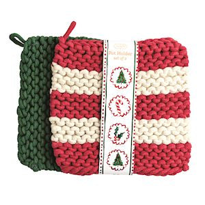 Stripe Set Pot Holders