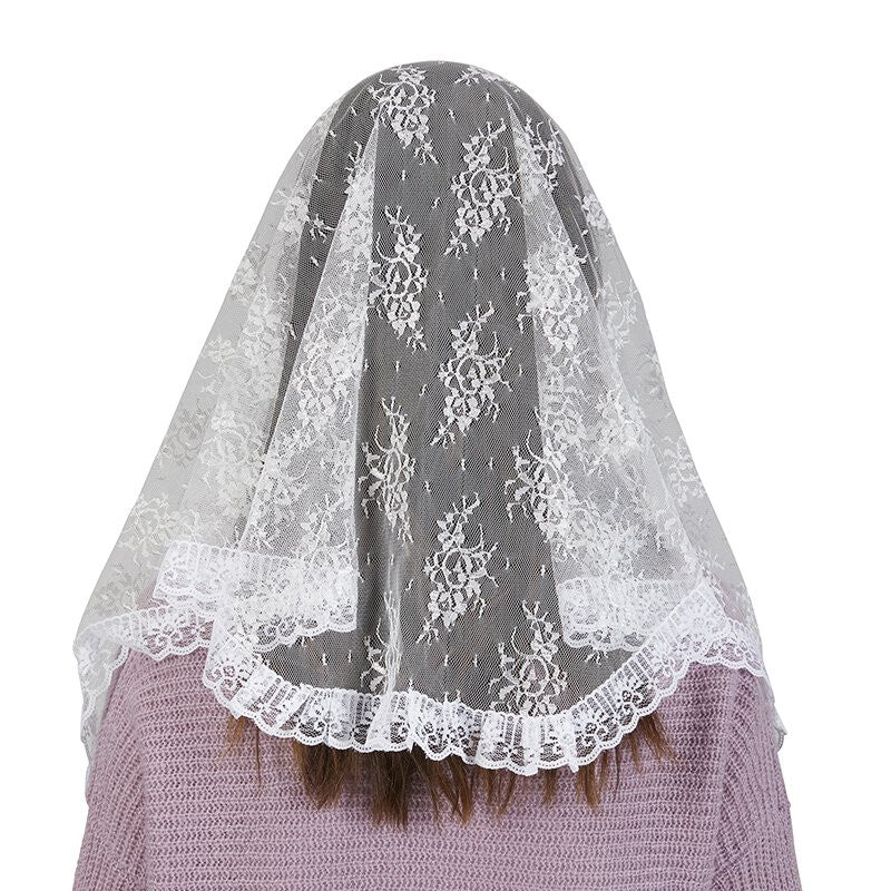 Traditional White Chapel Veil