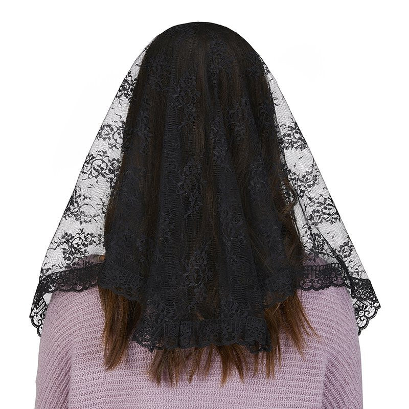 Traditional Black Chapel Veil