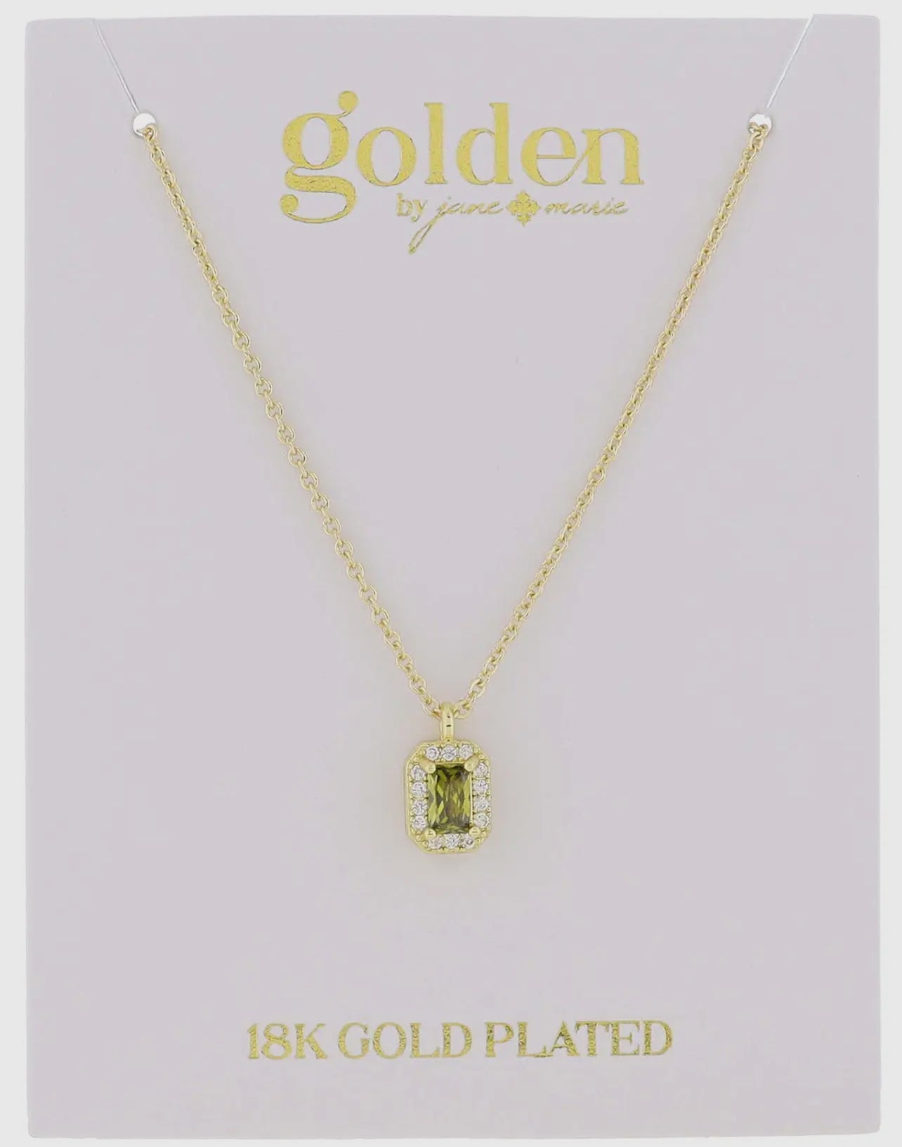 Birthstone Necklace- 18K